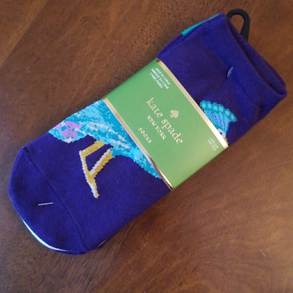 kate spade Accessories - 🚨1 left!!🚨3pk Kate Spade Peacock No-Show Socks